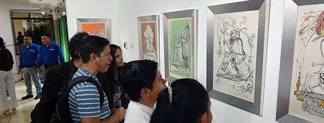 Gran éxito en la inauguración de la exposición de Dalí en el Museo Centro Cultural Manta